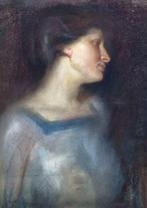 Cesare Ferro (1880-1934) - Ritratto di donna, Antiek en Kunst
