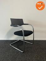 Vitra vergaderstoel - Chroom frame - Zwart met een zwarte st, Ophalen of Verzenden, Stoel
