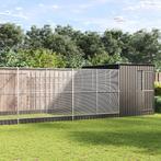 vidaXL Volière met verlengstuk 704x303x216 cm staal, Verzenden, Nieuw