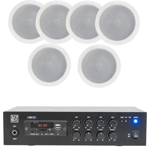 Winkel muziek set met 6 speaker Usb,Sd,Bluetooth,Fm 120 Watt, Audio, Tv en Foto, Professionele apparaten, Audio, Nieuw