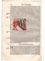 Sebastian Munster, 1560 - 5 fogli con 17 xilografie della
