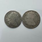 Spanje. Carlos III (1716-1788). 2 Reales (2 monedas) (Zonder