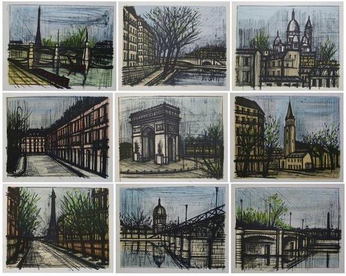 Bernard Buffet - Paris (10 lithographies), Antiquités & Art, Antiquités | Autres Antiquités