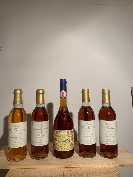 1993 Tokaji Edes & 1994 x3 Chateau Mouthaudes - Tokaj,, Verzamelen, Wijnen