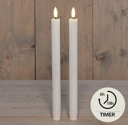 Ledkaars 3d flame candle wit annas collection d 2,5 h 23 cm, Hobby en Vrije tijd, Knutselen, Nieuw