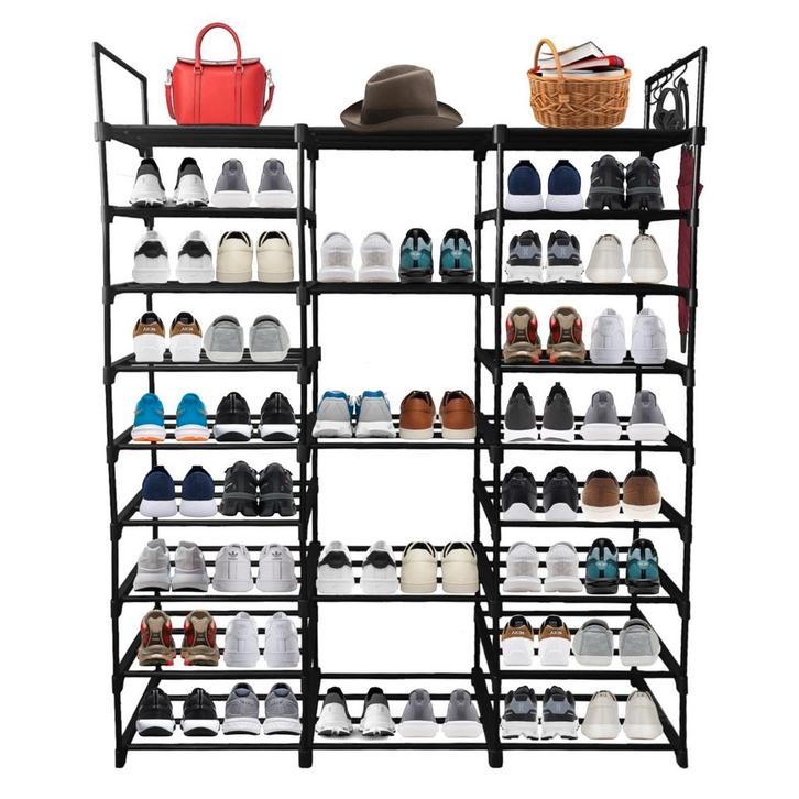 Lendo Online Porte-Chaussures 129x31x158 cm Acier Noir, Huis en Inrichting, Kasten | Schoenenkasten