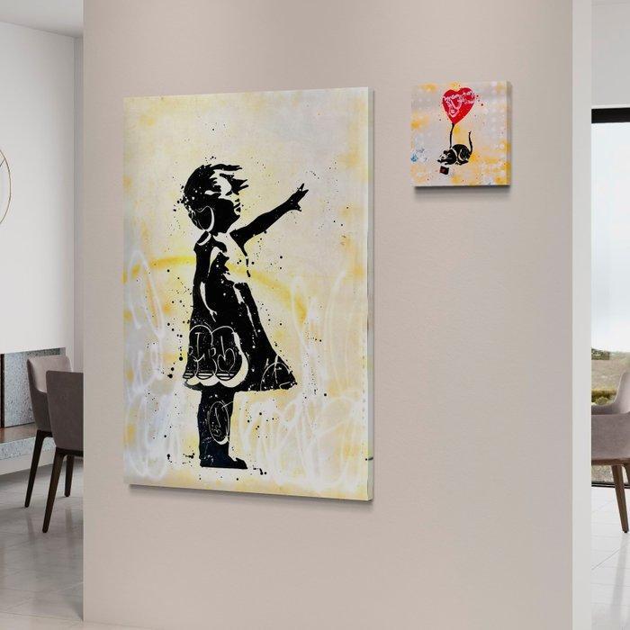 Moabit - The Balloon Girl & Banksy Rat X Gone With The Wind, Antiek en Kunst, Kunst | Designobjecten