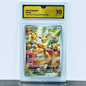 Pokémon Graded card - Eevee Twilight Masquerade #188 -