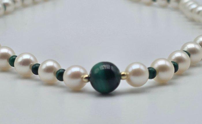 Sans prix de réserve - Collier - 18 carats Or jaune Perle -, Bijoux, Sacs & Beauté, Colliers