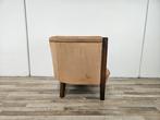 Fauteuil - Poltrona Art Decò en noyer et velours des années