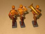 Elastolin - Figuur - lineol 3 x musiker soldat allemand SA, Nieuw