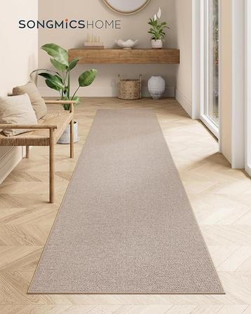 Vloerkleed 80 x 300 cm - loper - antislip - jute look beschikbaar voor biedingen