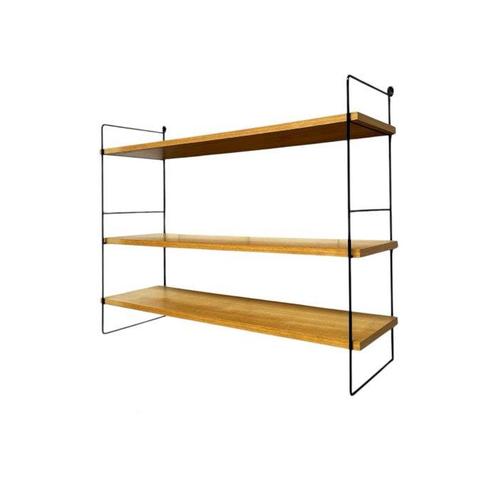 Plank - Hout, Metaal - Boekenkast uit de jaren 1970 - drie, Antiek en Kunst, Kunst | Designobjecten