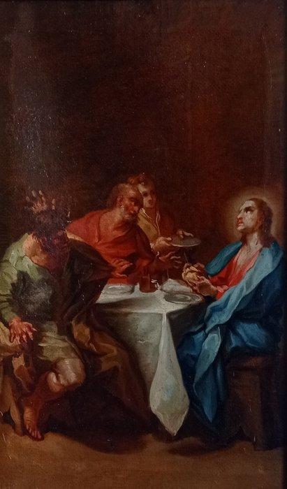 Benedetto Luti (1666–1724), Cercle de - Cena in Emmaus, Antiek en Kunst, Kunst | Schilderijen | Klassiek