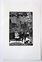 Frans Masereel (1889-1972) - Die Stadt (4 Holzschnitte), Antiek en Kunst