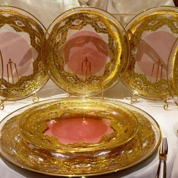 La maison de Lia - Service de dîner (6) - Or 24 ct