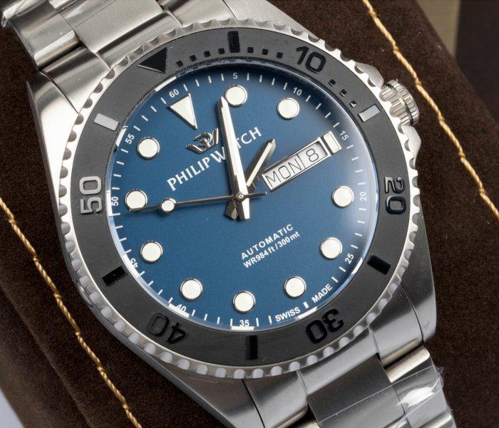 Philip Watch - Caribe Diving - Limited Edition - Titanium -, Handtassen en Accessoires, Horloges | Heren