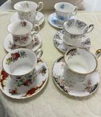 Beker (6) - Porselein - Royal Albert verzameltheekopjes, Antiquités & Art
