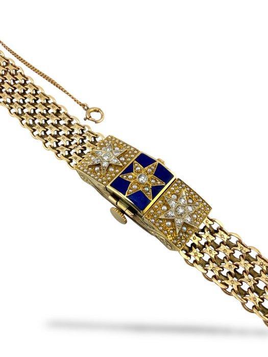 Armband - 14 karaat Geel goud, 14K geelgouden horloge en, Handtassen en Accessoires, Armbanden