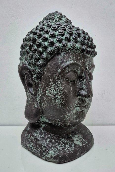2,9 KG - XL Hoofd Boeddha - Beeld - Azië (Zonder, Antiquités & Art, Art | Objets design