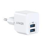 Powerport Mini 2-Port USB Stekkerlader - 2.4A PowerIQ, Telecommunicatie, Mobiele telefoons | Batterijen en Accu's, Nieuw, Verzenden