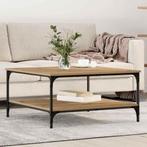 vidaXL Salontafel artisanaal eikenkleurig 80 x 80 x 40 cm, Verzenden, Nieuw