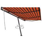 vidaXL Auvent manuel rétractable sur pied 600x350 cm, Jardin & Terrasse, Verzenden, Neuf