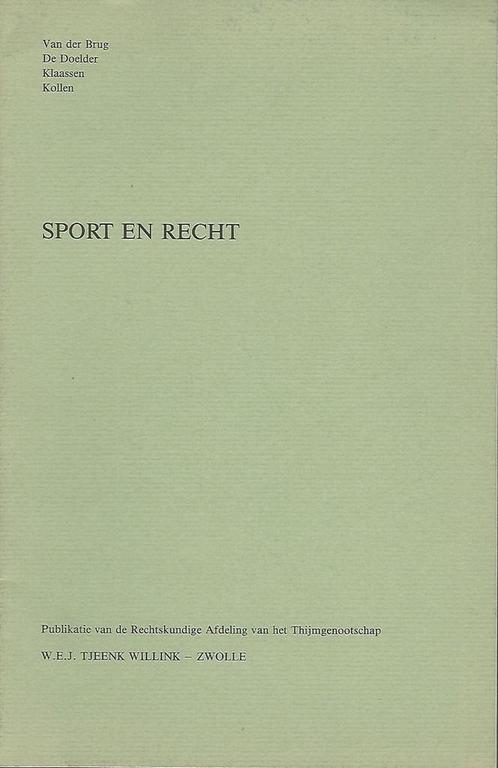 Sport en recht 9789027136275, Boeken, Overige Boeken, Gelezen, Verzenden