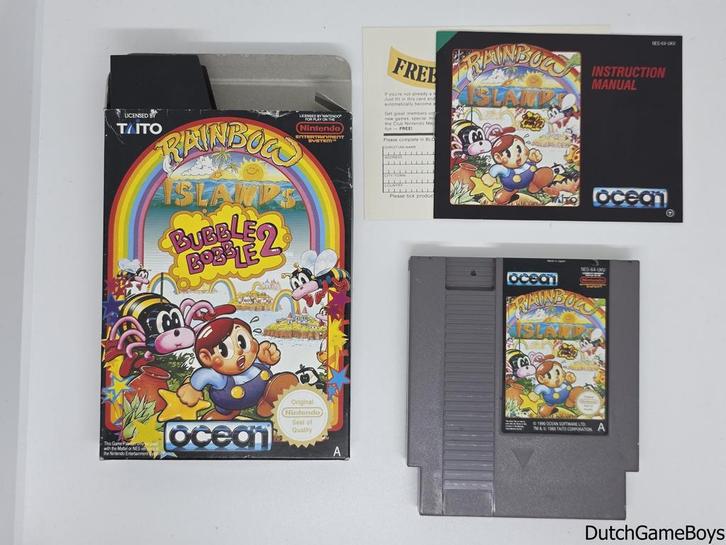 Nintendo Nes - Rainbow Islands - Bubble Bobble 2 - UKV, Games en Spelcomputers, Games | Nintendo NES, Gebruikt, Verzenden