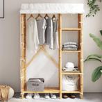 vidaXL Kledingkast 110x45x170 cm bamboe, Huis en Inrichting, Kasten | Kleerkasten, Verzenden, Nieuw