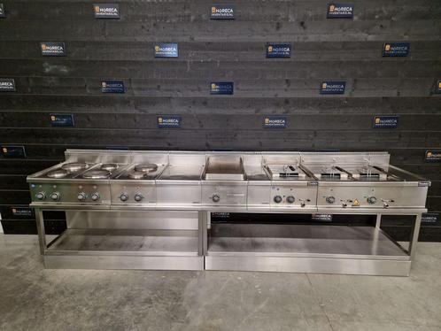 Dexion kooklijn | 6-pits fornuis, friteuse, bakplaat |, Zakelijke goederen, Horeca | Keukenapparatuur, Gebruikt