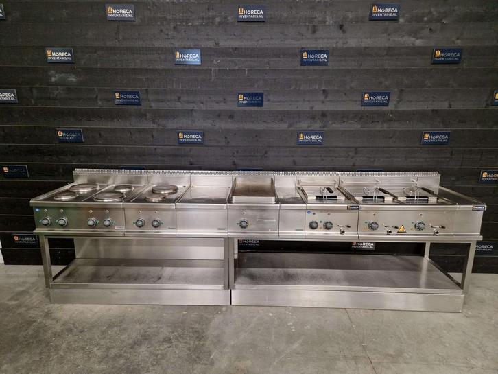 Dexion kooklijn | 6-pits fornuis, friteuse, bakplaat |, Zakelijke goederen, Horeca | Keukenapparatuur, Gebruikt