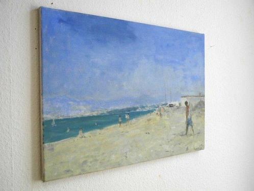 Christian Herzig (XX) - Strand auf Sizilien, Antiek en Kunst, Kunst | Schilderijen | Modern