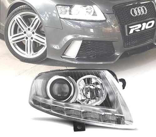Phares Pour Audi A6 C6 04-08 Xenon Daylight Led Drl Chromé, Auto-onderdelen, Verlichting, Verzenden