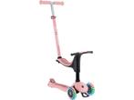 Meegroeistep- Globber Go Up Sporty Lights Pastel Pink - roze, Verzenden, Zo goed als nieuw