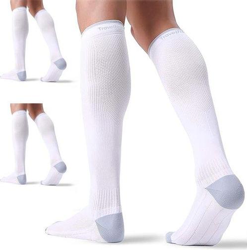 Tweedekans | Travelhawk Compressiekousen Wit - 3 Stuks -, Sport en Fitness, Overige Sport en Fitness, Ophalen of Verzenden