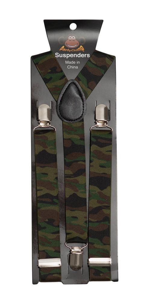 Bretels Camouflage, Hobby en Vrije tijd, Feestartikelen, Nieuw, Verzenden