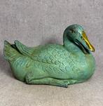 Beeld, Eend - 26.5 cm - Brons