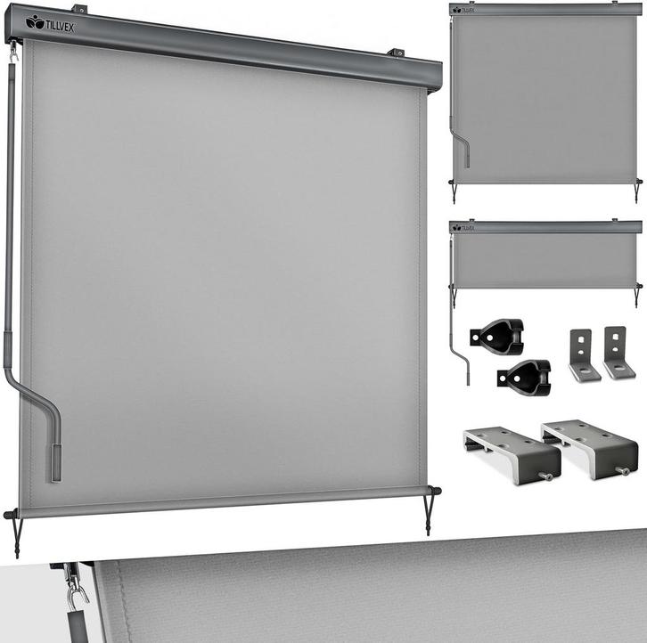tillvex® Verticale zonwering, 200 x 250 cm, voor buiten en b, Jardin & Terrasse, Voiles d'ombrage, Envoi