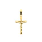 Gouden hanger van een kruis met corpus (religieus), Ophalen of Verzenden