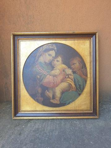 Europese school (XX) - Madonna and Child with Saint John the