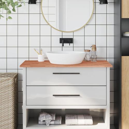 vidaXL Wastafelblad 100x60x1,5 cm massief beukenhout, Huis en Inrichting, Keuken | Keukenelementen, Nieuw, Verzenden
