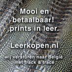 Echt leer met mooie prints., Hobby en Vrije tijd, Stoffen en Lappen, Verzenden, Nieuw, Leer of Kunstleer