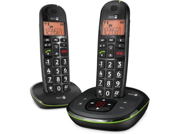 Veiling - Doro PhoneEasy 105 WR - Dual - DECT- Zwart, Telecommunicatie, Vaste telefoons | Handsets en Draadloos, Gebruikt