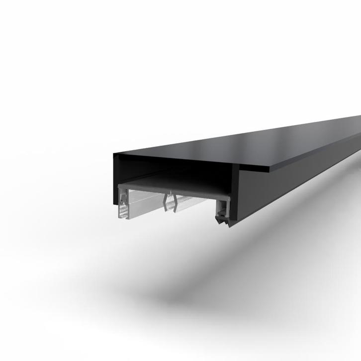 Profielset bovenzijde: klemprofiel met afdekkap en rubbers-3, Doe-het-zelf en Bouw, Glas en Ramen, Nieuw, Verzenden