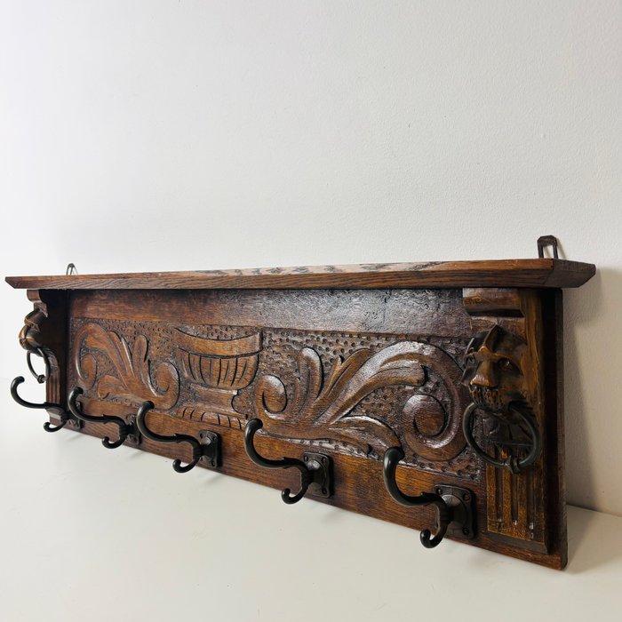 Kapstok - Antieke wandkapstok - Brons, Hout, Antiek en Kunst, Curiosa en Brocante