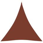 vidaXL Zonnescherm driehoekig 3x3x3 m oxford stof terracotta
