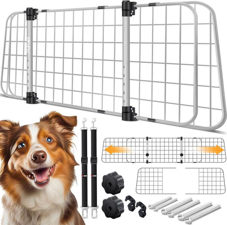 Hondenrek auto - Autorek hond - Bagagerek - Universeel - Ver, Dieren en Toebehoren, Overige Dieren-accessoires, Verzenden