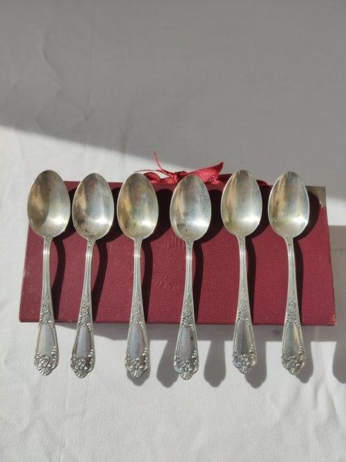 3 PA - Theelepel (6) - .800 zilver, Antiek en Kunst, Antiek | Zilver en Goud