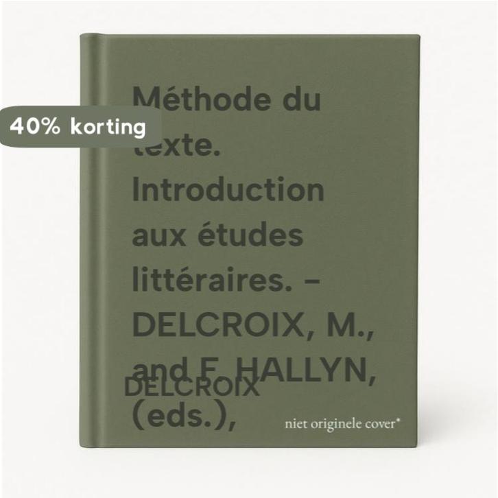 Méthode du texte. Introduction aux études littéraires. -, Boeken, Taal | Frans, Gelezen, Verzenden